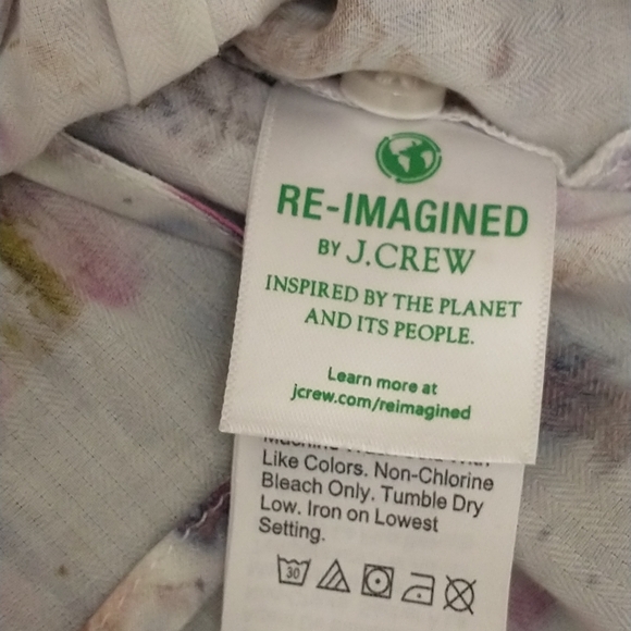 J.Crew Watercolor Print Blouse - Picture 3 of 10